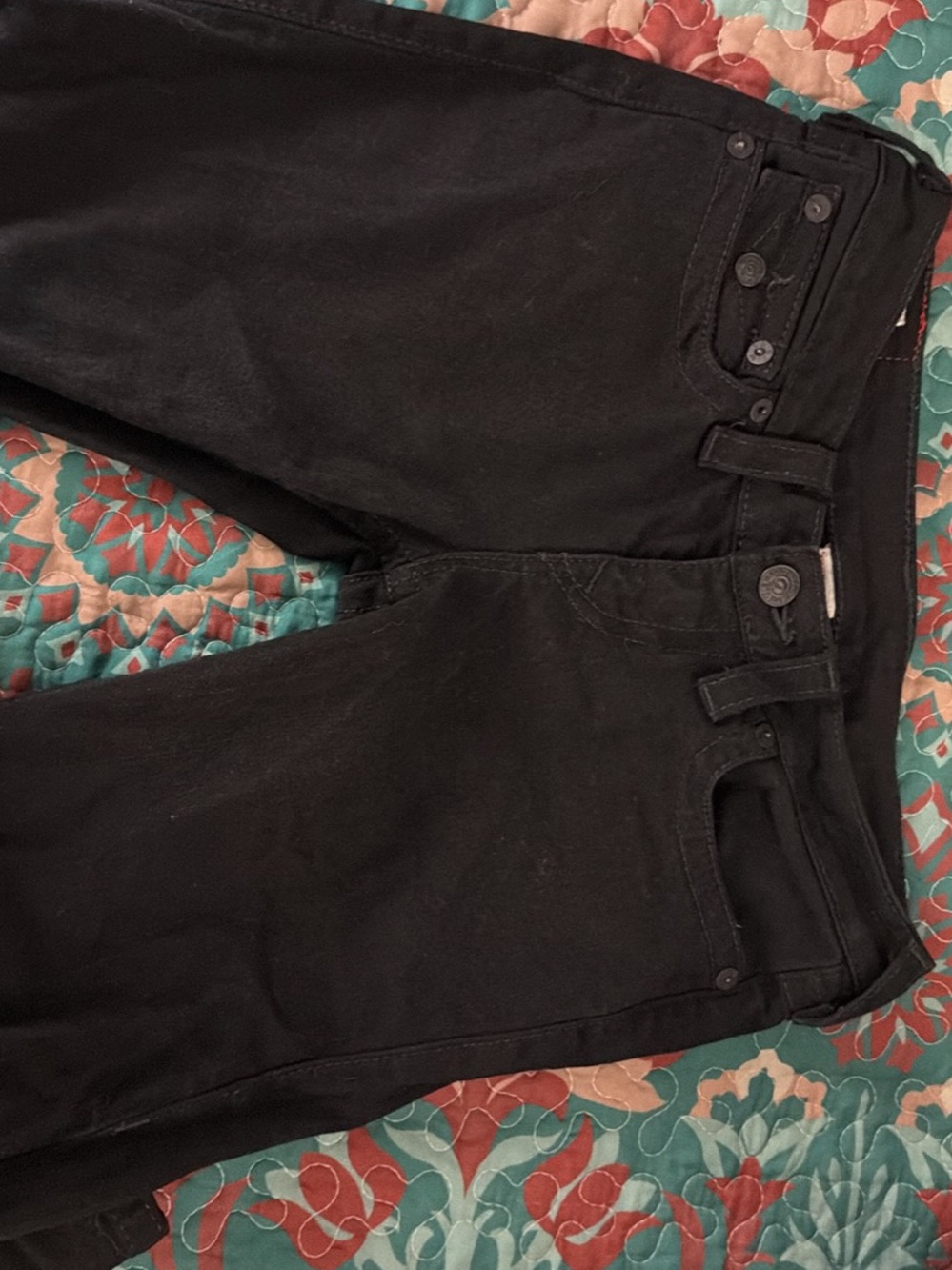 True Religion Women's Black Skinny Jeans